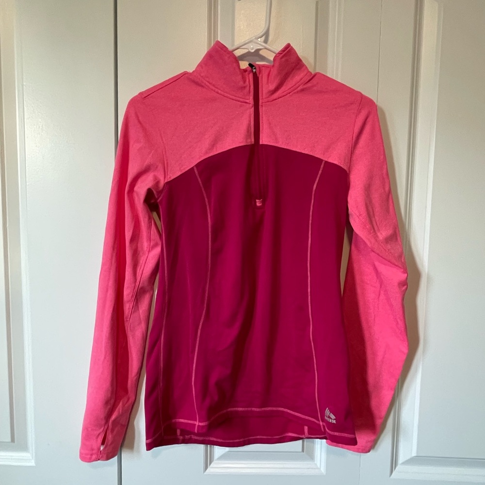 RBX 1/4 zip active pullover, Magenta and Pink, size S